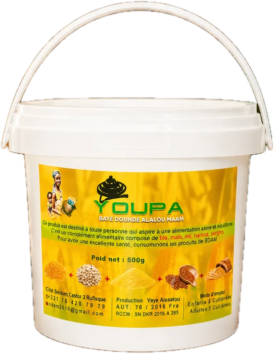 Pot YOUPA 5 céréales — blé, maïs, mil, haricot et sorgho